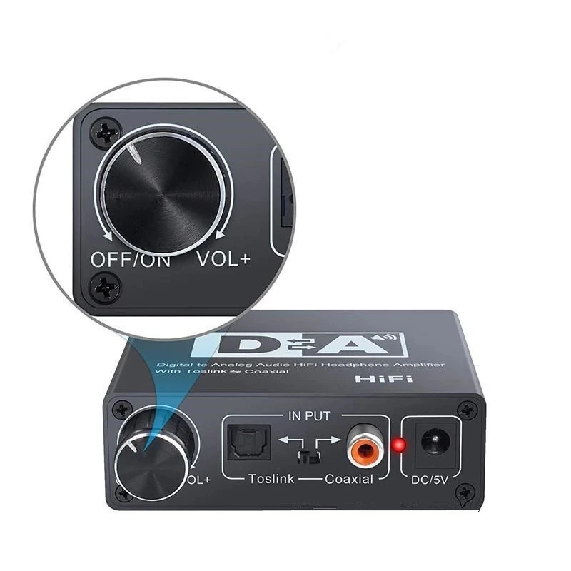 Портативный 3 5 мм Цифровой аудиопреобразователь коаксиальный/Toslink