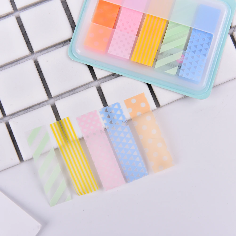 

1 Pack Stick Markers Book Page Index Flag Sticky Notes Quality Cute Kawaii Candy Colored Office School Supplies