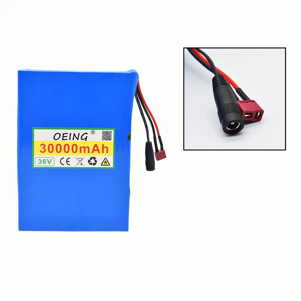 NEWEST 36V battery 10S4P 30000mah 18650 Li ion pack is suitable for eBike electric vehicles bicycles and motorcycles | Электроника