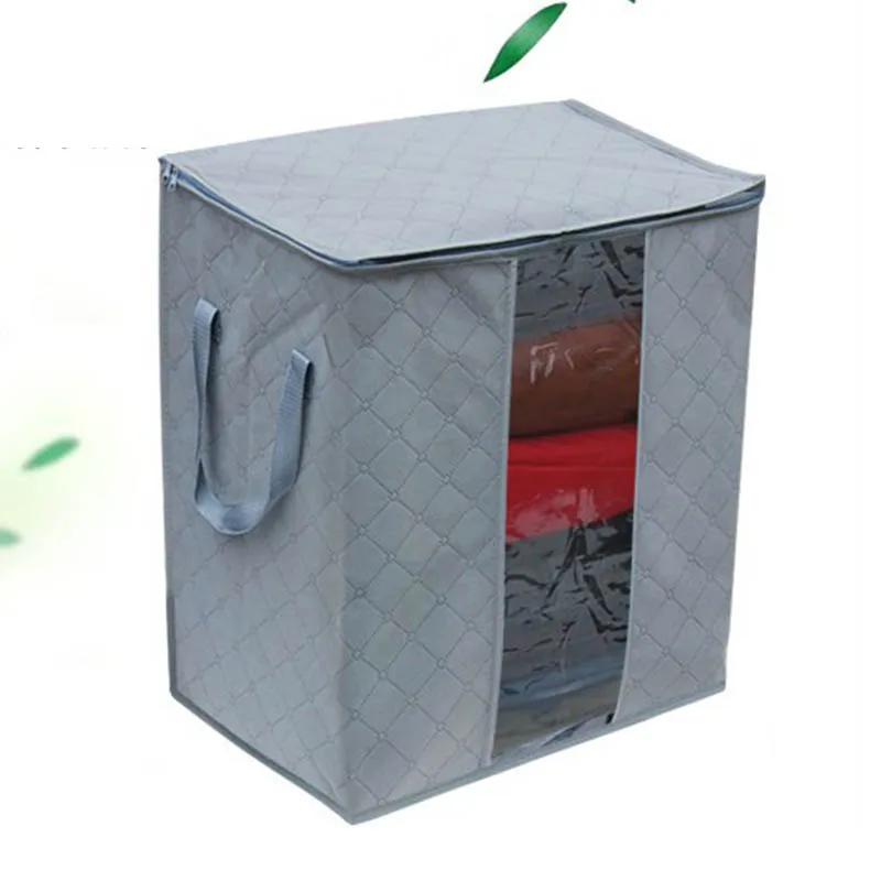 

1pcs Dustproof Sundries Organizer Bamboo Charcoal Home Storage Non-woven Eco-friendly Foldable Laundry Bag Thicken