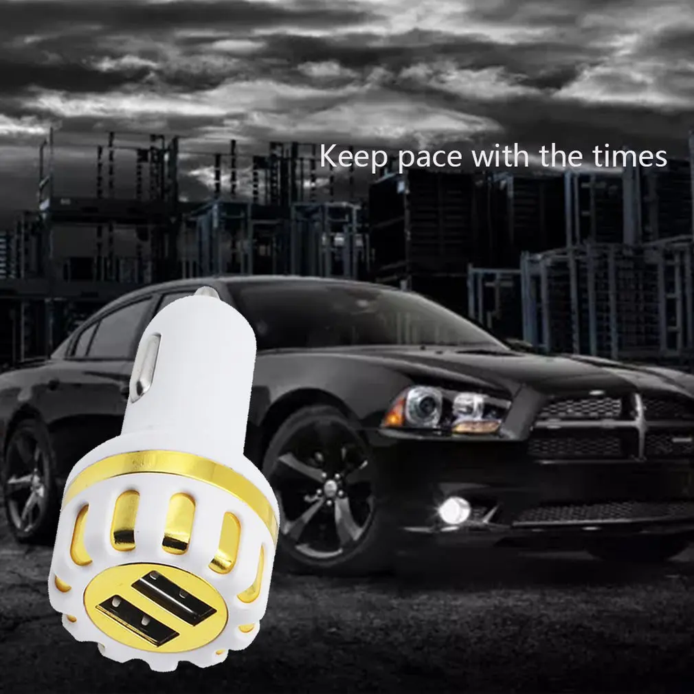 

Dual USB car charger 1A sun flower car charger car phone charger plating double usb car charger