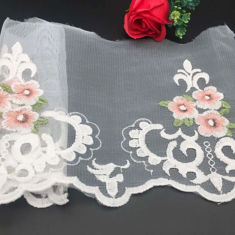 

30Yards Lace Trim Floral Wedding Embroidered Diy Handmade Patchwork Ribbon For Sewing Supplies Craft Girl Headbands