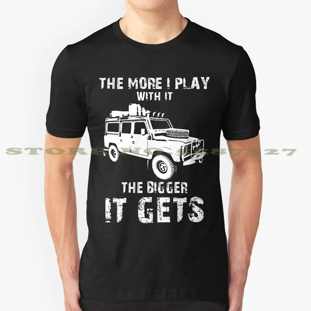 

Чем больше я с ним играю, тем больше модная Винтажная футболка, футболки 4X4 для внедорожника