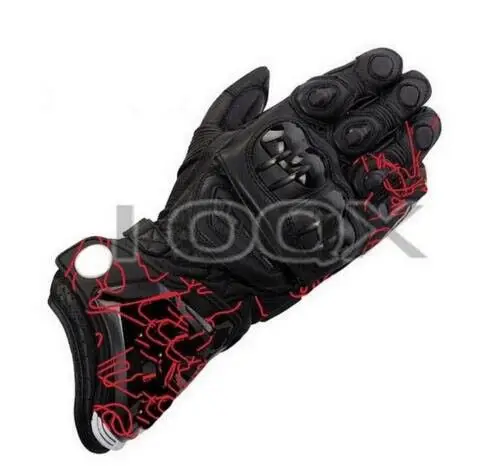 2018 Новые 3 Цвета 100% горные кожи GP мотоциклетные длинные перчатки гоночные PRO