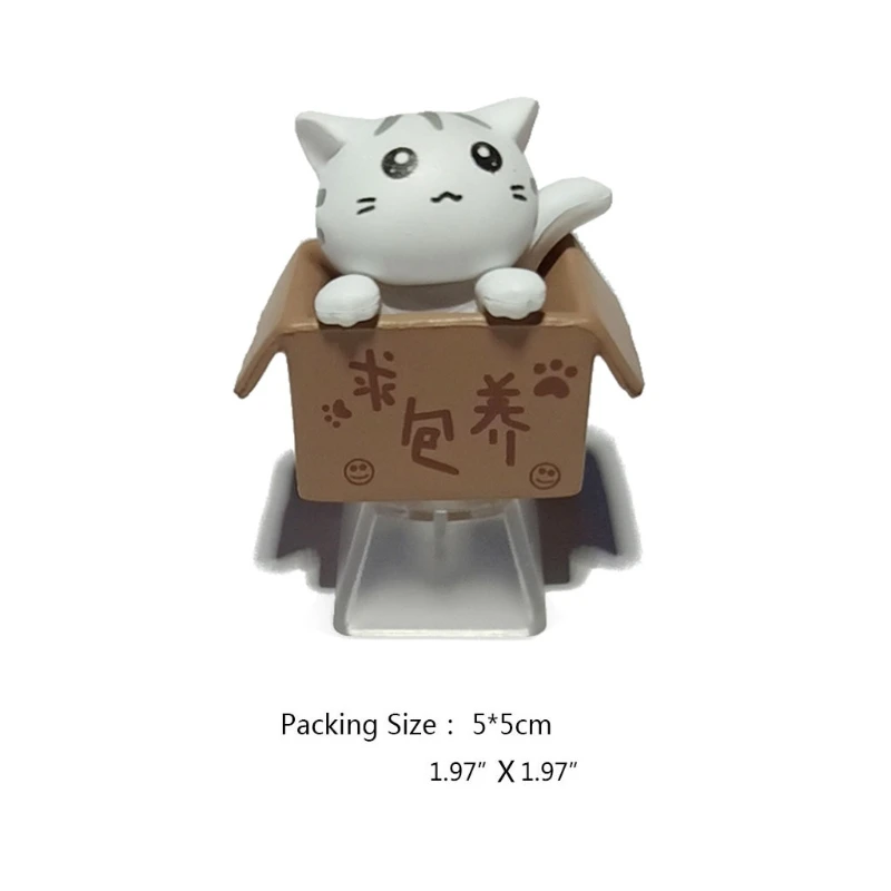 

ABS Custom Cartoon Anime Cat Keycap Bottom Backlit Keycaps Gift For Cherry MX Mechanical Keyboard Key Cap