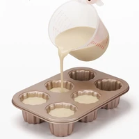 non stick cannele mould cake pans cupcake oven biscuit mold pie dishes baking tray home kitchen cook diy cooking tools