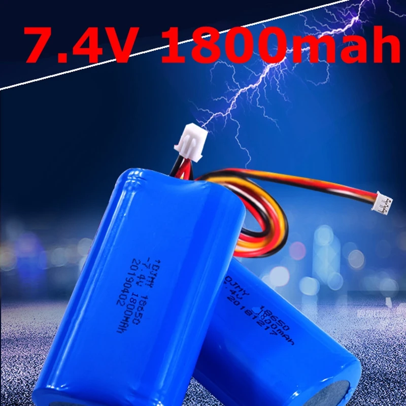 Нагревательная батарея для стельки 7 4 В 1800 мАч литиевая ICR 18650 с разъемом 1 35*3 5 мм