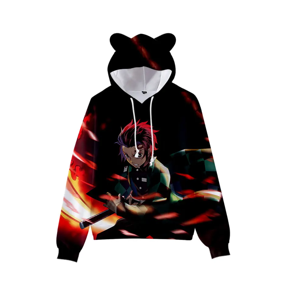 

Devil's Mystery 3D Harajuku Cat Ear Hoodie Women's Cute Sweatshirt Top 3D Autumn Women Street Casual Pullover Sportswear