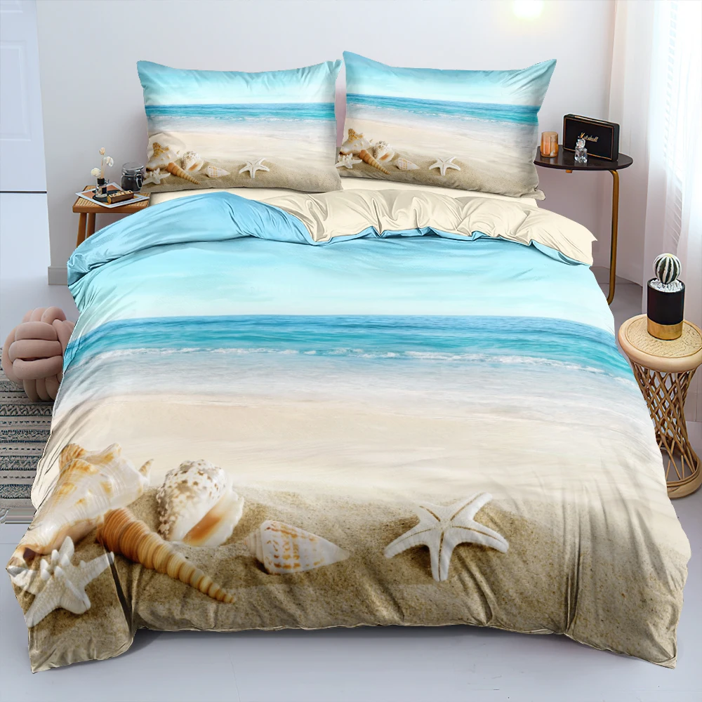 

Simple Duvet Cover Set Mussel Blue Bed Linen Bedding Sets Comforter Covers Pillowcases king Full 200x230 220x240 Custom Textile