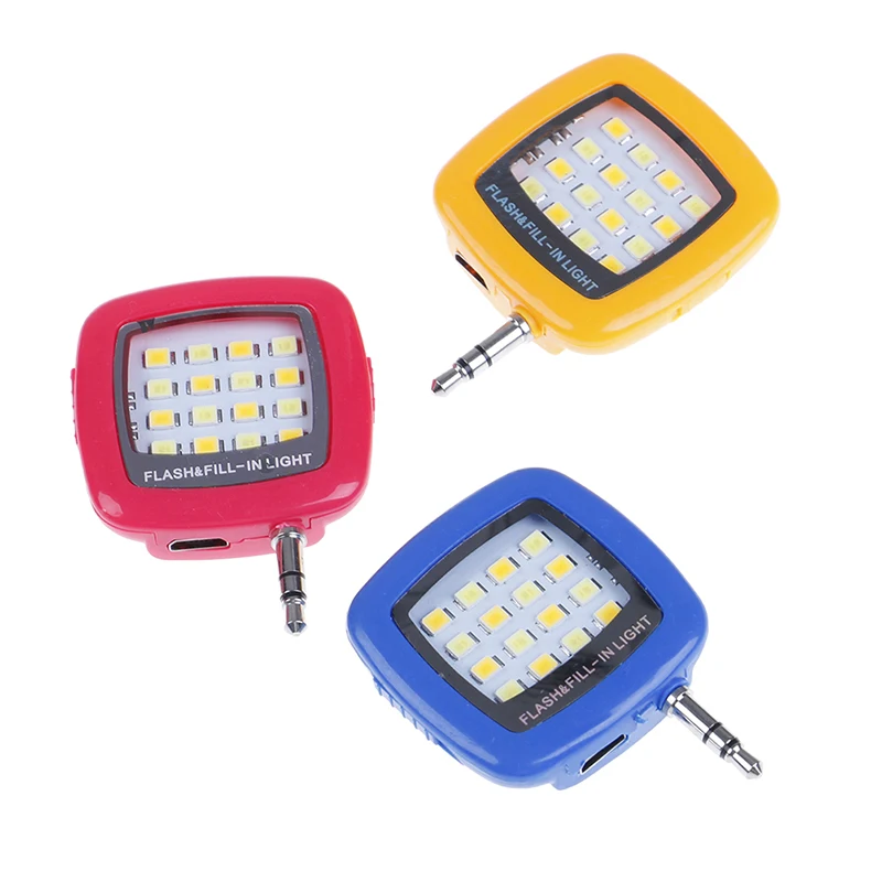 Мобильный телефон 16 Светодиодный светильник вспышка Регулируемый заполняющий