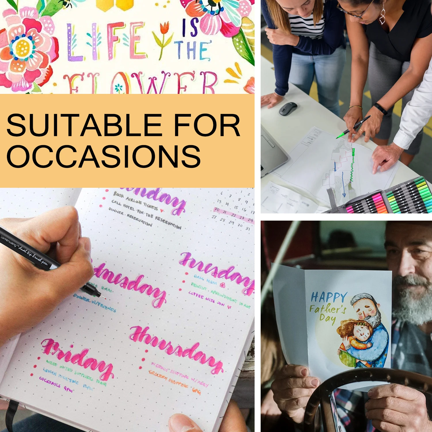 ZSCM 8/12/24/36/160 120 Colors Dual Brush Markers Pens  Colored Pencil Watercolor Art Markers Fineliner Calligraphy Pens