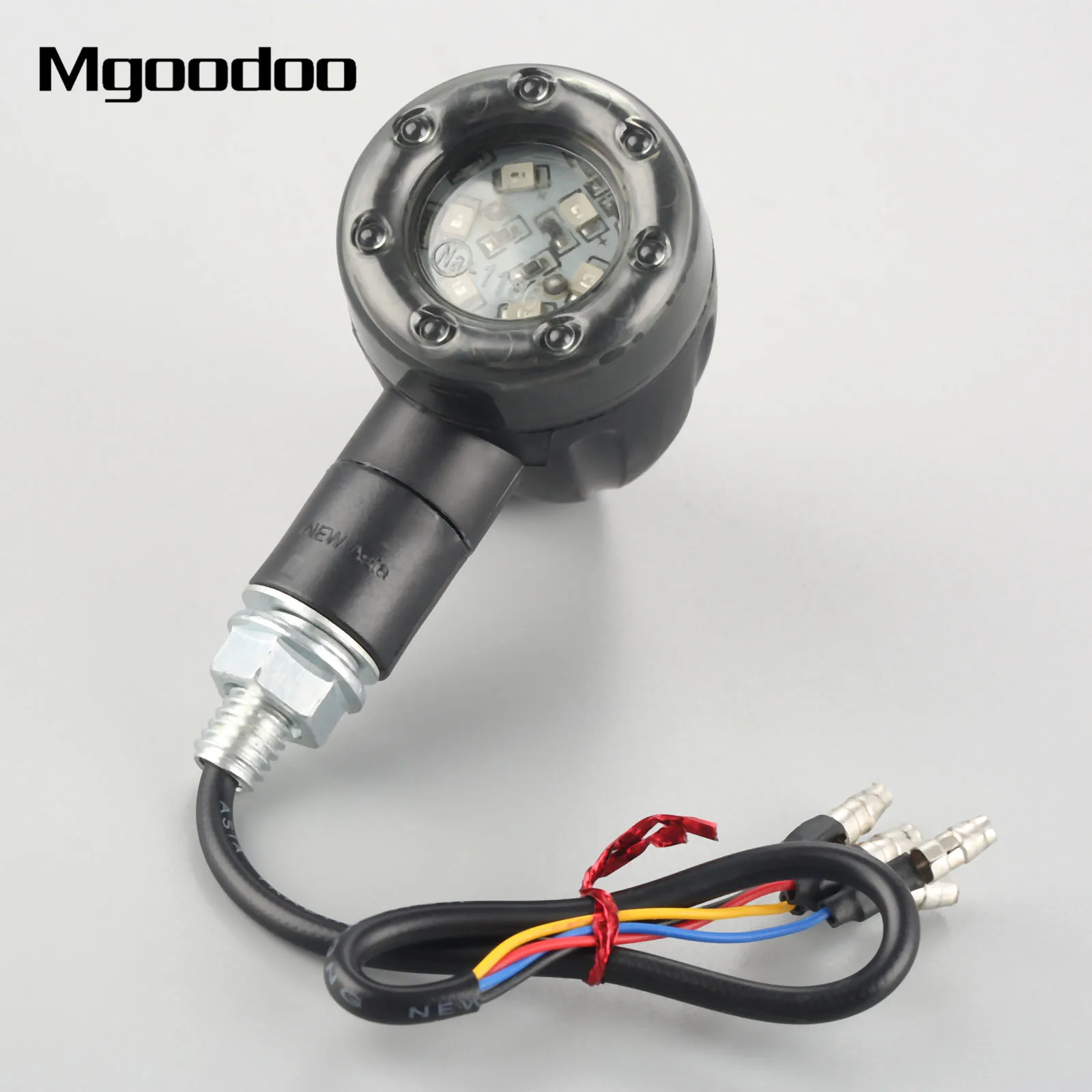 Mgoodoo 4Pcs Universal Motorcycle Turn Signal Light 12V LED Super Bright Bulbs for Motorbike Off Road Indicator |