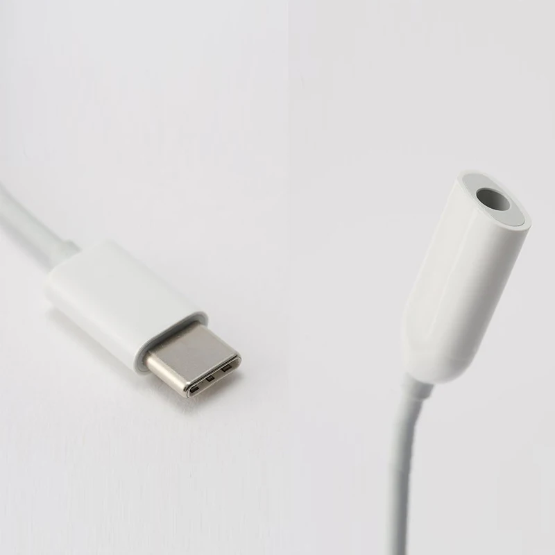 Оригинальный аудиоадаптер Xiaomi со штекером Type-C на гнездо 3 5 мм Type C наушники Aux Mi6 Mi 6