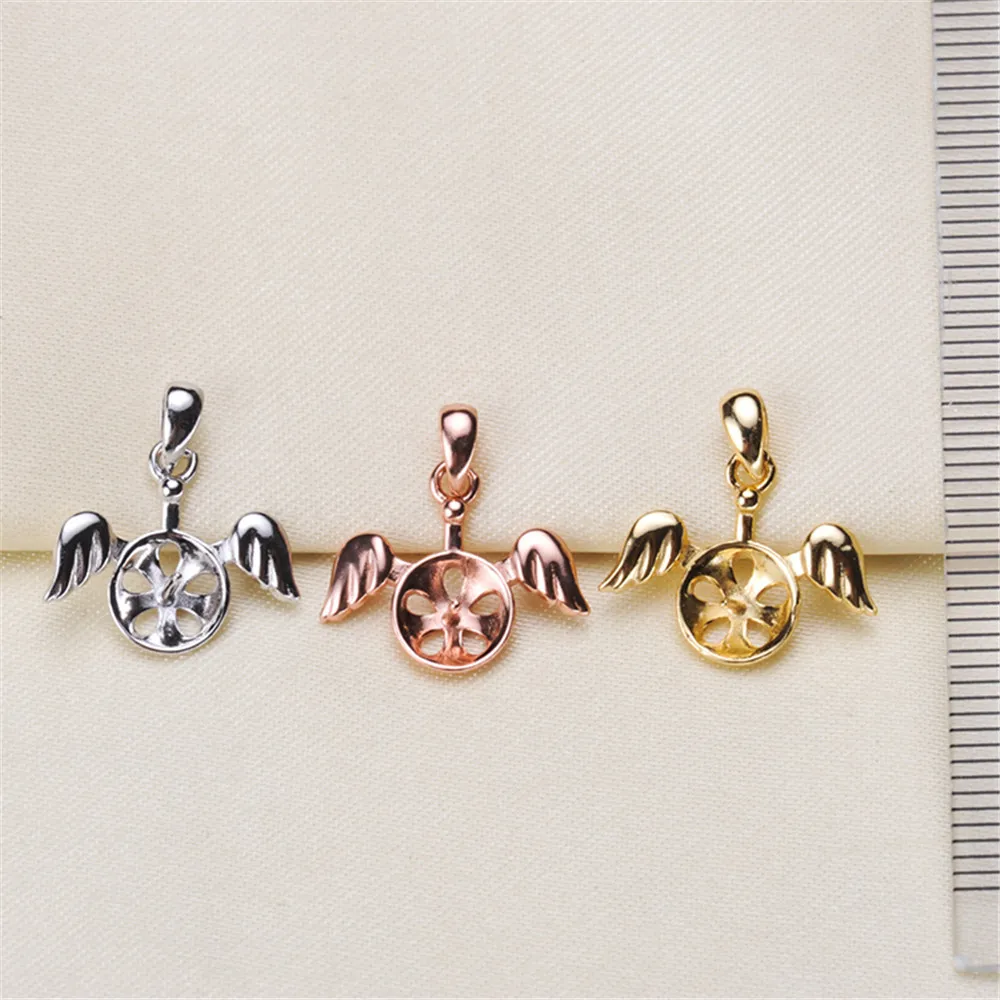 

Elegant Waterdrop Pearl Pendant Holder S925 Sterling Silver Pearl Pendant Findings Lady DIY Pendant Accessory No Pearl No Chain