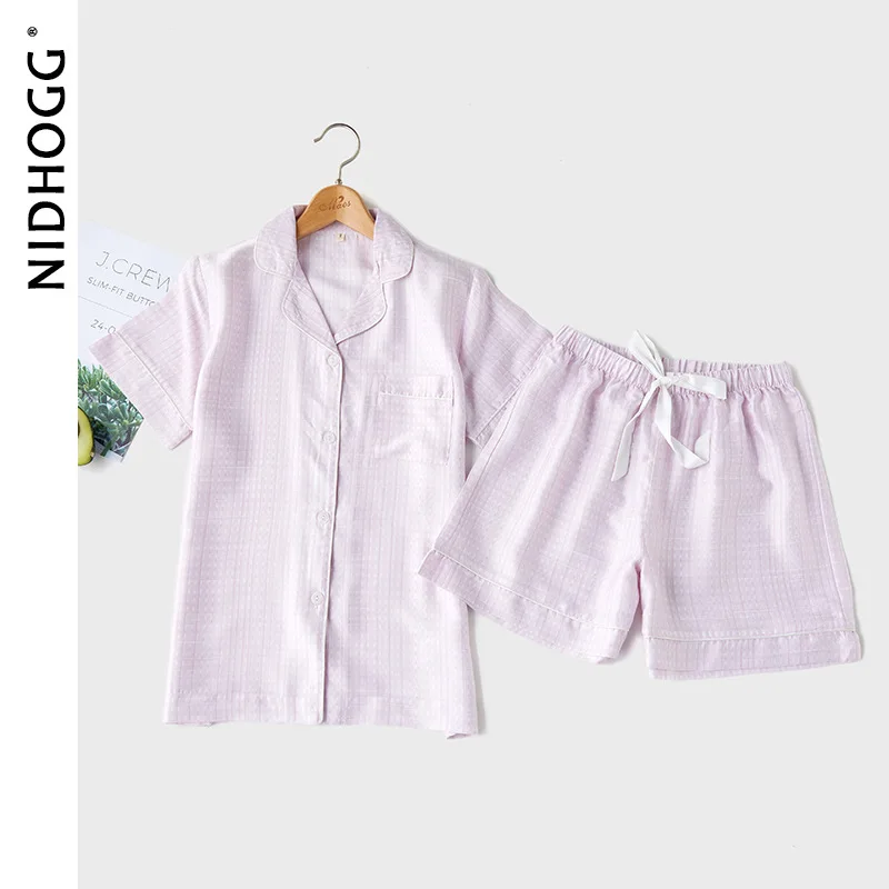 Новинка 2020 простая розовая пижама с короткими рукавами шорты летняя Пижама