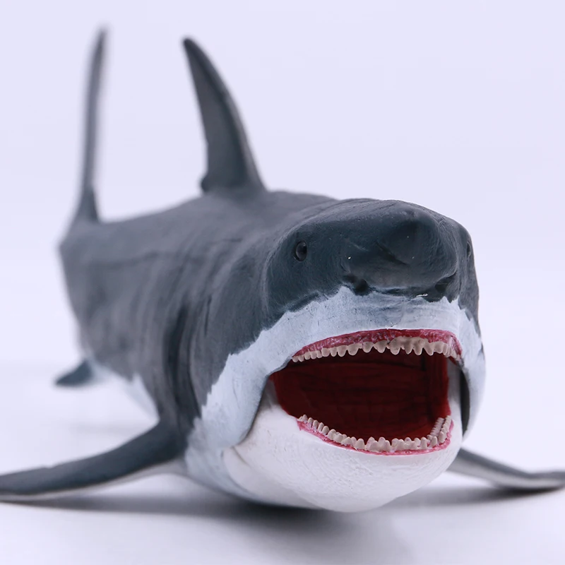 Коллекционные достаринные животные океан Megalodon с подвижной челюстью Делюкс 1: 60