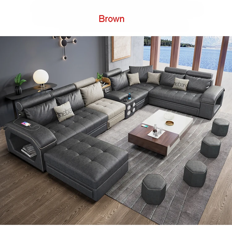 2020 диван для гостиной комплект из хлопковой ткани мебель u образная форма|dining room