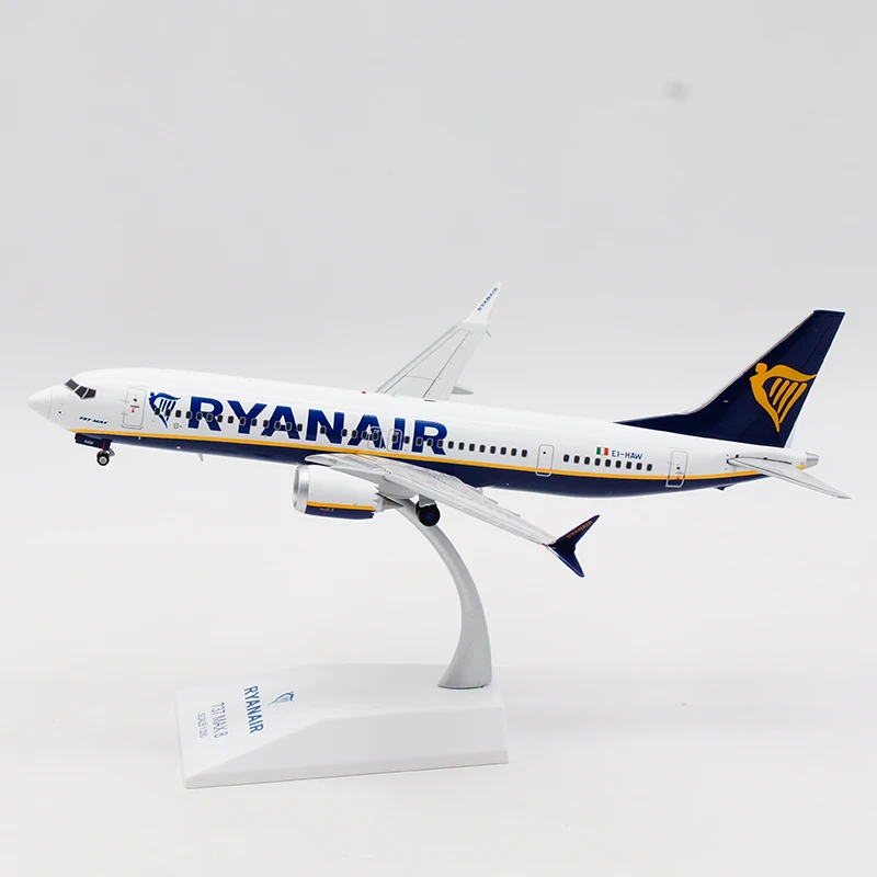 1:200 Scale B737-8MAX EI-HAW RYANAIR Planes Model Airplanes Airlines Alloy Aircraft Plane collectible model collection