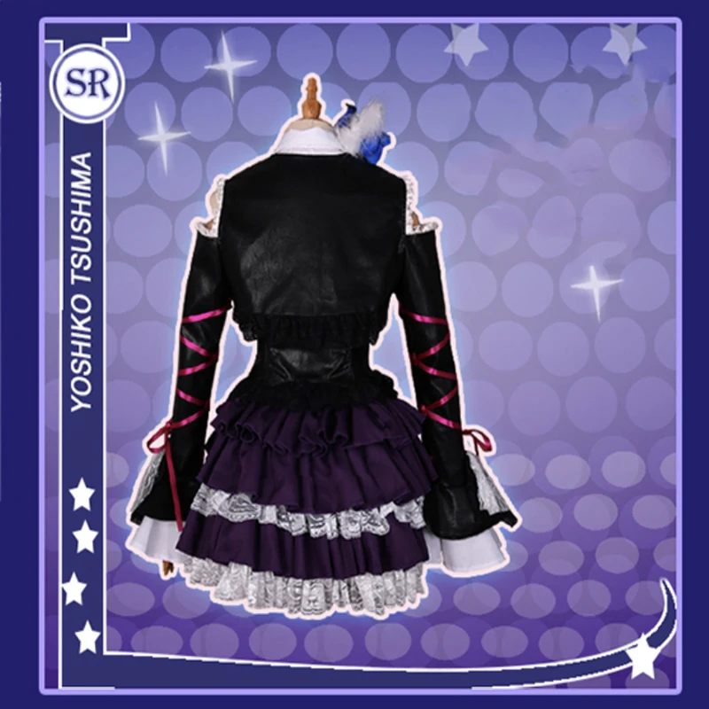 Аниме Love Live Sunshine Aqours Косплей костюмы цушима йошико Костюм платья Хэллоуин