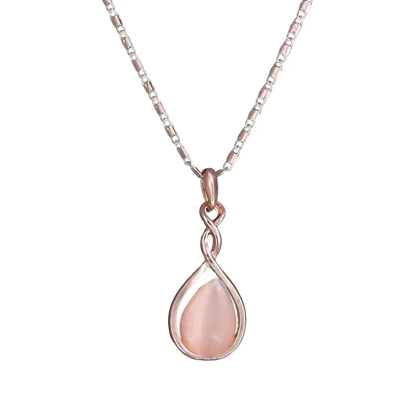 

3pcs/set pink Color Jewelry Sets Crystal necklace pendant earrings jewelry set Bridal Jewellery Set Rhinestone Jewelry