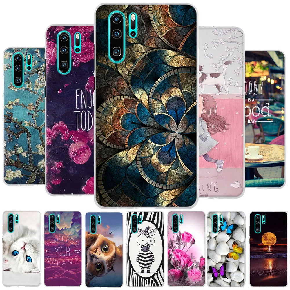 Чехол для Huawei P30 Pro силиконовый чехол с 3D рисунком защитный из ТПУ