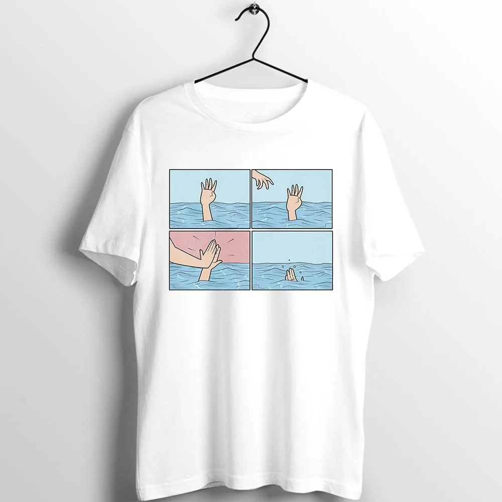 Unix футболка Для мужчин женщин Классика мем утопления высокое любовь забавные
