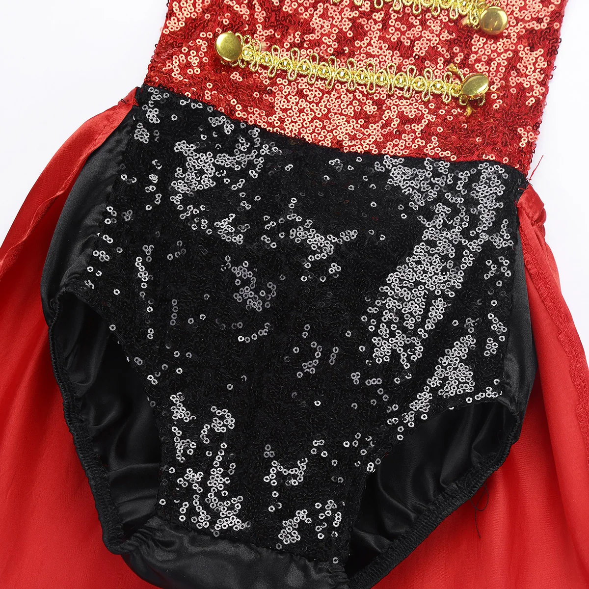 Костюм цирковой для девочек блестящий боди с бантом без рукавов Хэллоуина