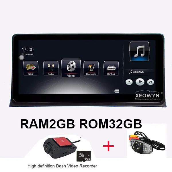 gps cam dvr 10,25 дюймов Android 6,0 Навигатор Автомобильный плеер gps для Honda accord/crosstour 8 2008-2013 bluetooth аудио руль - Цвет: gps cam dvr