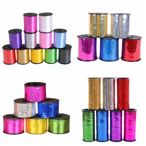 Ленты для воздушных шаров, лента-лазер, украшение для дня рождения, детское свадебное украшение, фольгированная атласная лента, аксессуары для свадебных шаров