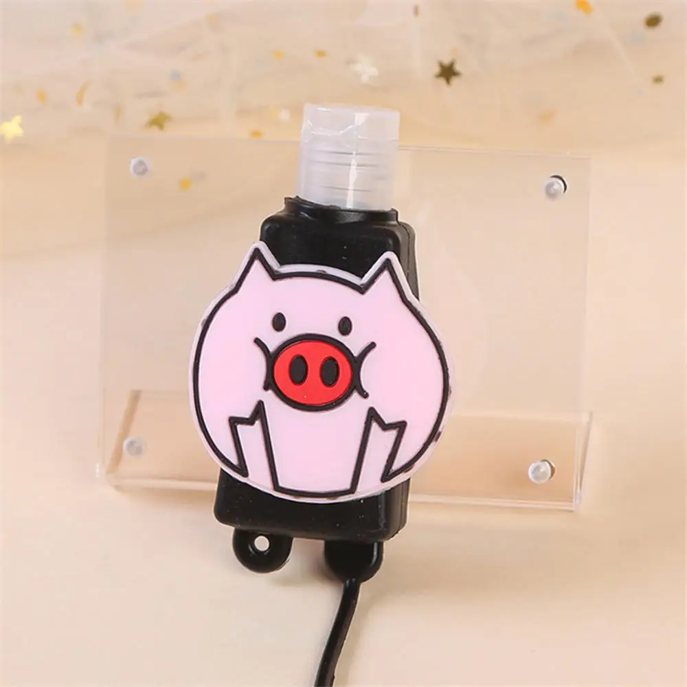 30 мл милый мультяшный животный силиконовый миниатюрный антисептик для рук