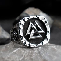 viking rings for man vintage stainless steel punk ring fashion jewelry hippop