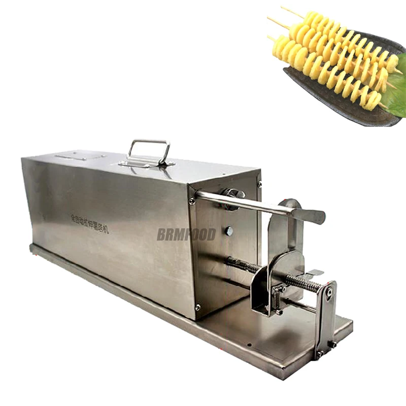 

Electric Potato Spiral Cutter Machine Tornado Potato Tower Maker Stainless Steel Twisted Carrot Slicer Commercial