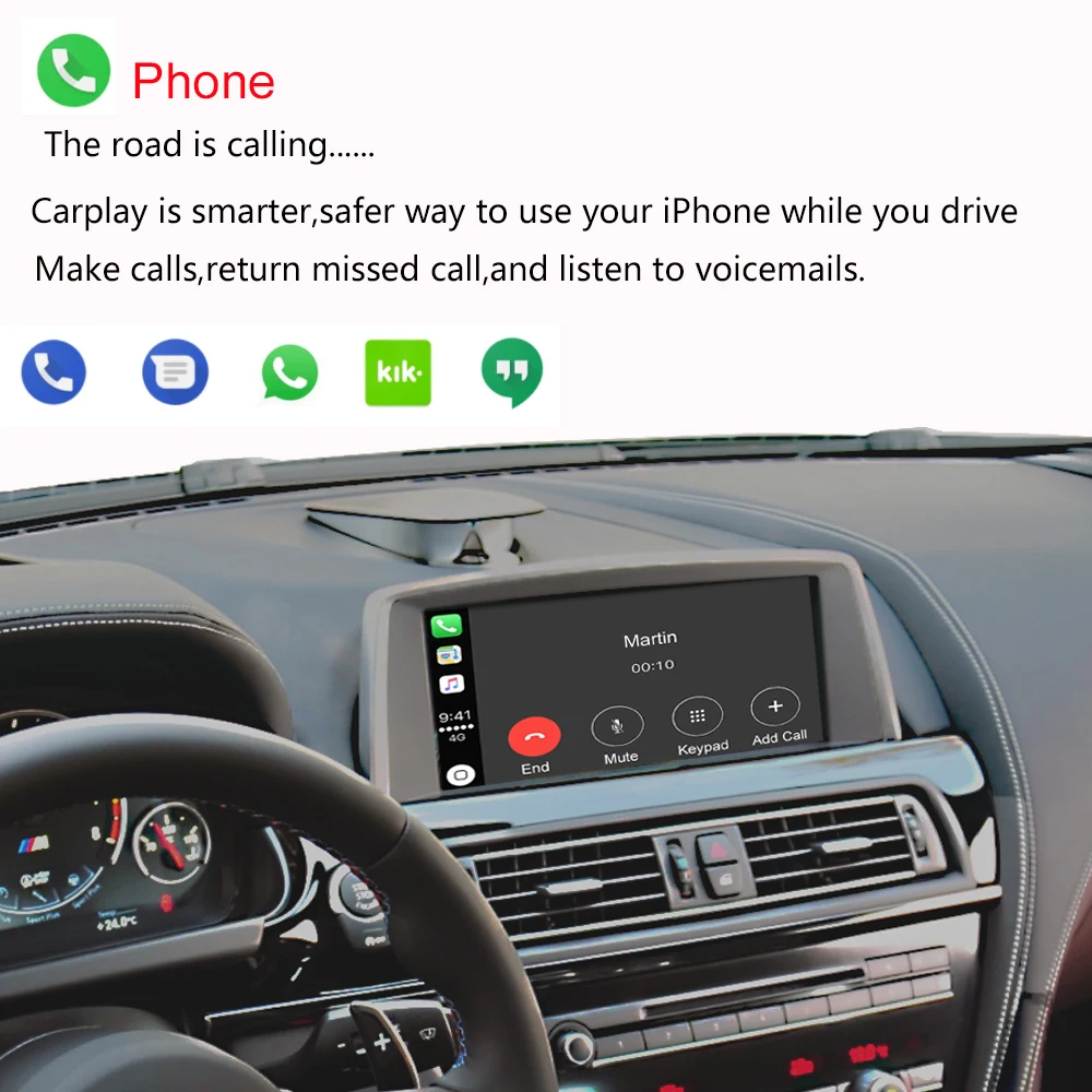 Беспроводной CarPlay для BMW 6 серии F06 F12 F13 2010-2020 с Android Авто Mirror Link AirPlay радио