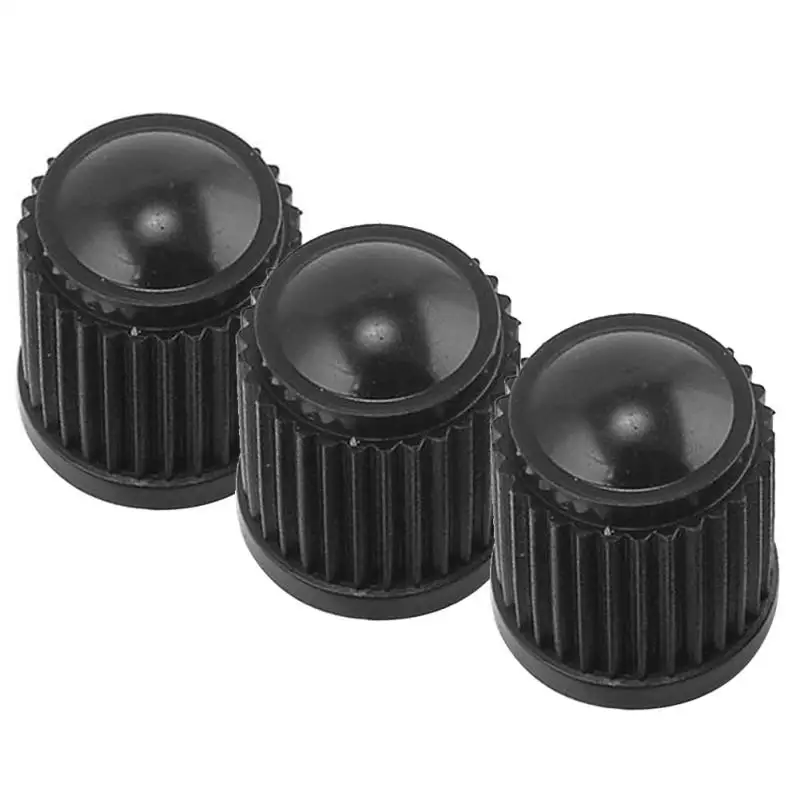 

100PCS Black Plastic Auto Dustproof Caps Car Tire Valve Bolt-In Car Tires Truck Bike Valves Tyre Stem Wheel Stem Air Caps A1R5