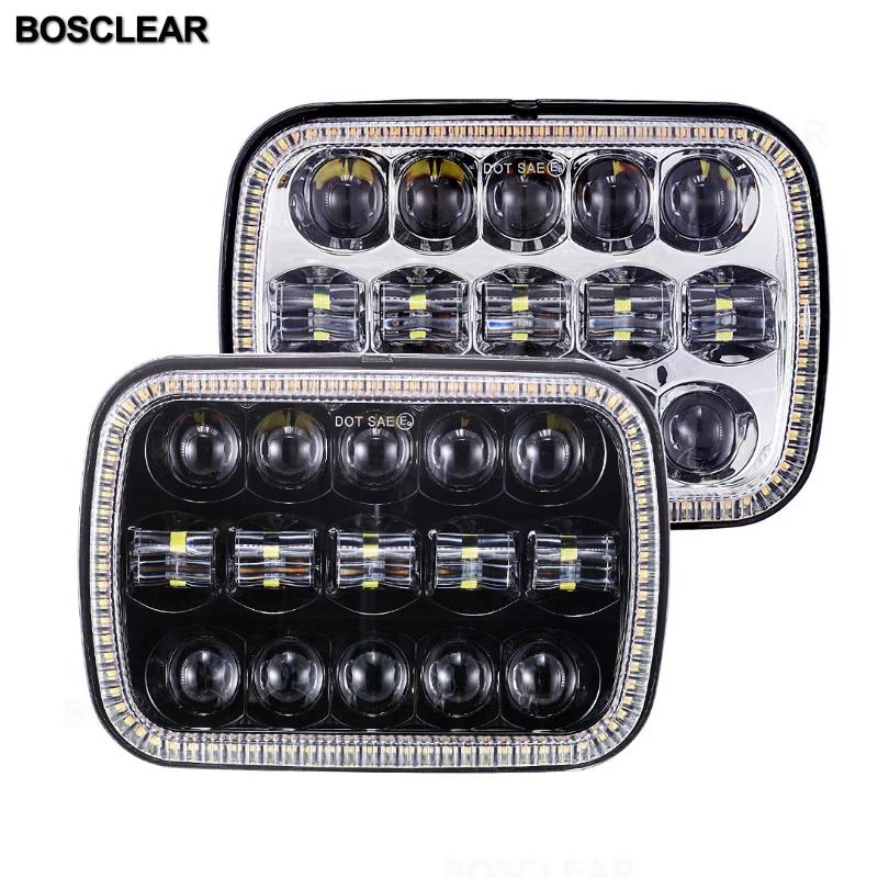 2X7X6 5X7 дюймов светодиодный налобный фонарь для Jeep Wrangler YJ Cherokee XJ аксессуары GMC Savana 1500 2500 3500 GMC Safari Ford F550 F350 F250 E150 Club Wagon E-350 ecoline для Chevrolet Express 3500 1500 Astro для Nissan 240SX