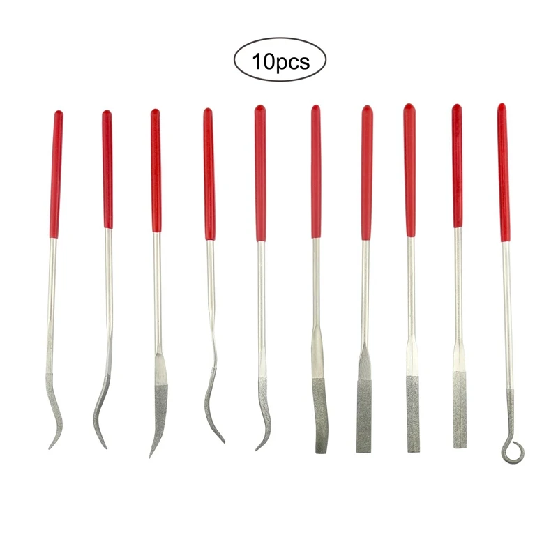 Горячая XD 10 шт. с алмазным покрытием Rifler файл набор часы ювелирные напильники