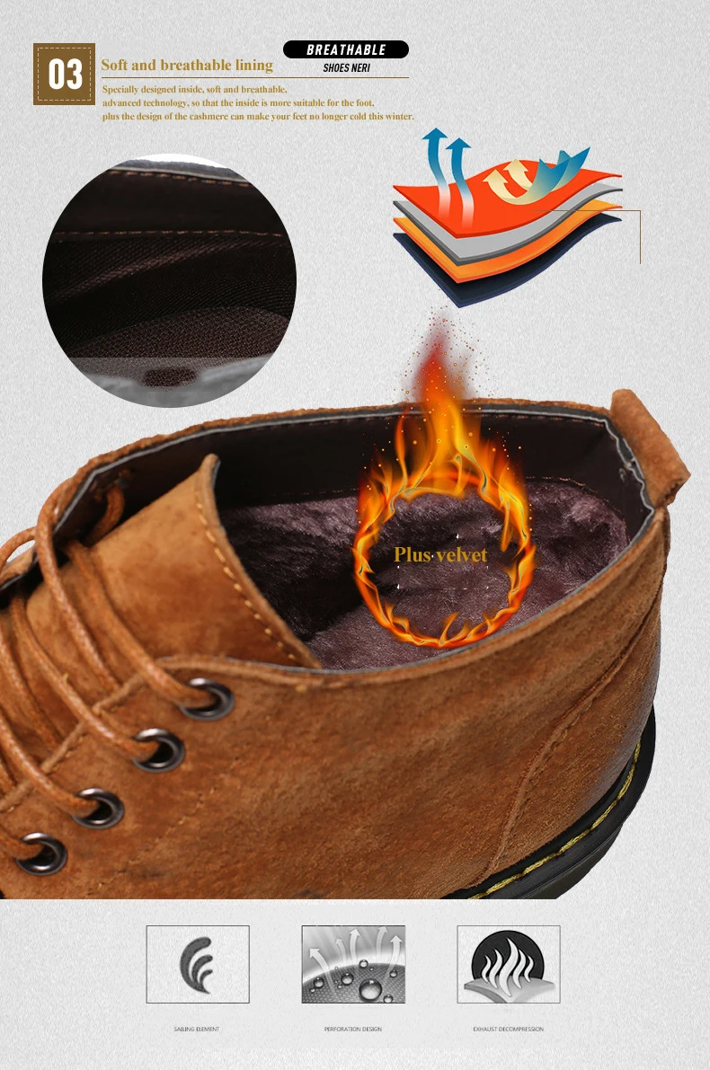 Мужские кожаные ботинки martin; сезон осень-зима; большие размеры; Брок; Повседневная обувь; высокие износостойкие ботинки «Челси» для мужчин