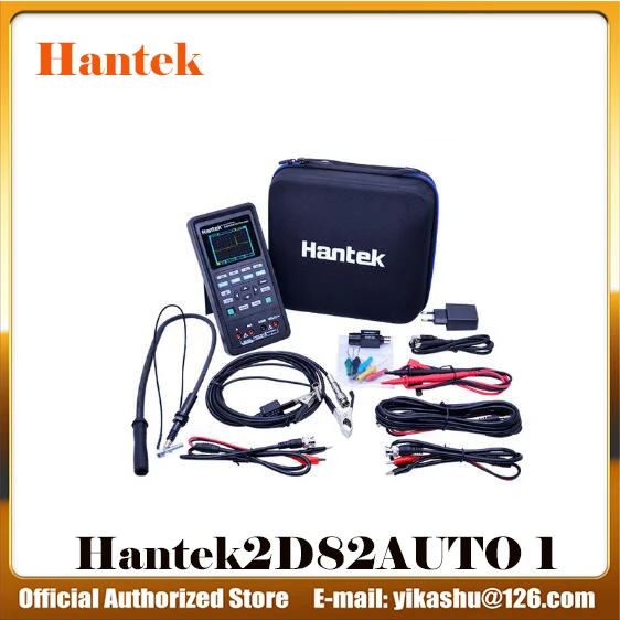 Hantek2D82AUTO 1 Hantek 2D82 Ручной цифровой осциллограф автоматический мультиметр 4 в 1 2 канала 80 МГц Автомобильный источник сигнала Диагностика 250 мс - Цвет: Hantek2D82AUTO 1