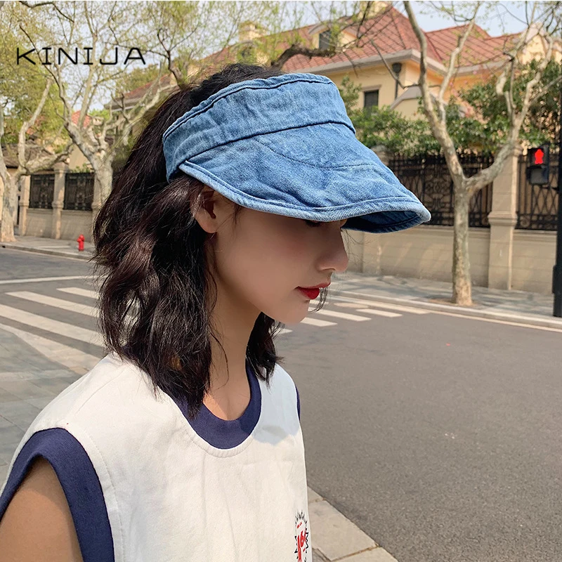 Джинсовая солнцезащитная Кепка для мужчин и женщин летняя повседневная в стиле