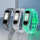 Новый прозрачный ремешок для Xiaomi Mi Band 6 5 4 3, силиконовый сменный Браслет из ТПУ для Xiaomi Mi Band 6 5, ремешок на запястье