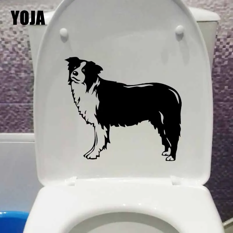 YOJA 22.6X19.7CM колли Собака Домашние украшения с животными стены Стикеры сиденье для