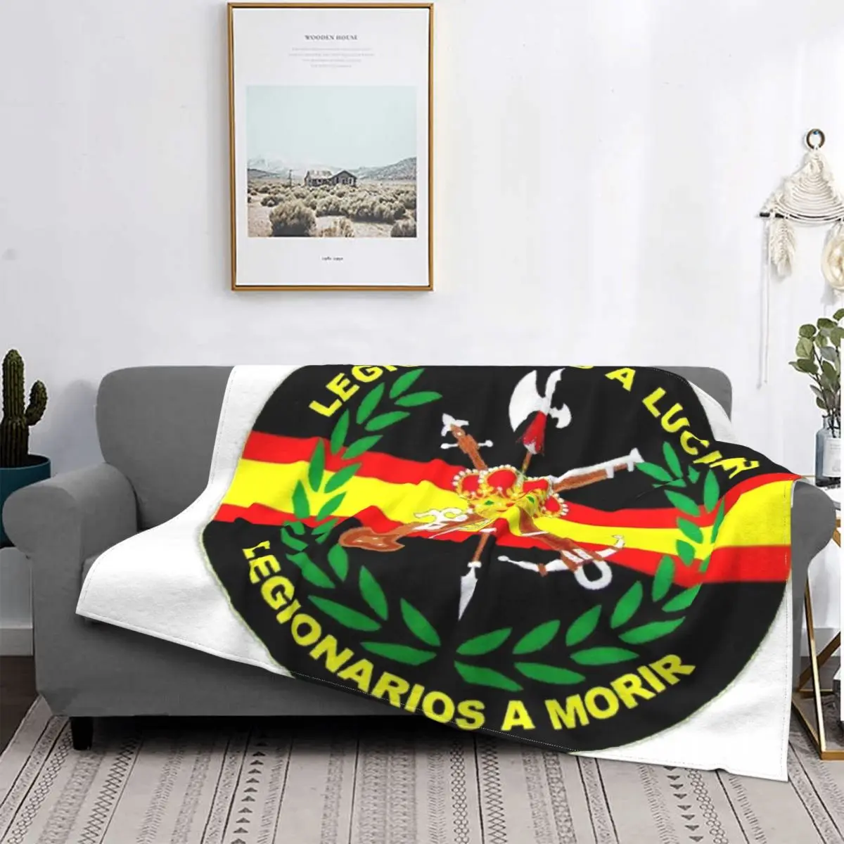 

Manta a cuadros de la Legión Española, manta de invierno para cama, alfombra de oración, manta de diseño islámico, 2056