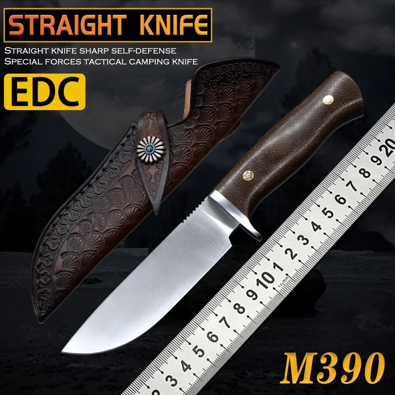 

Straight Knife Survival Outdoor Fixed Knife Camping Hunting Knife Field Self-Defense Tactics Special Forces Fishing Tool Edc