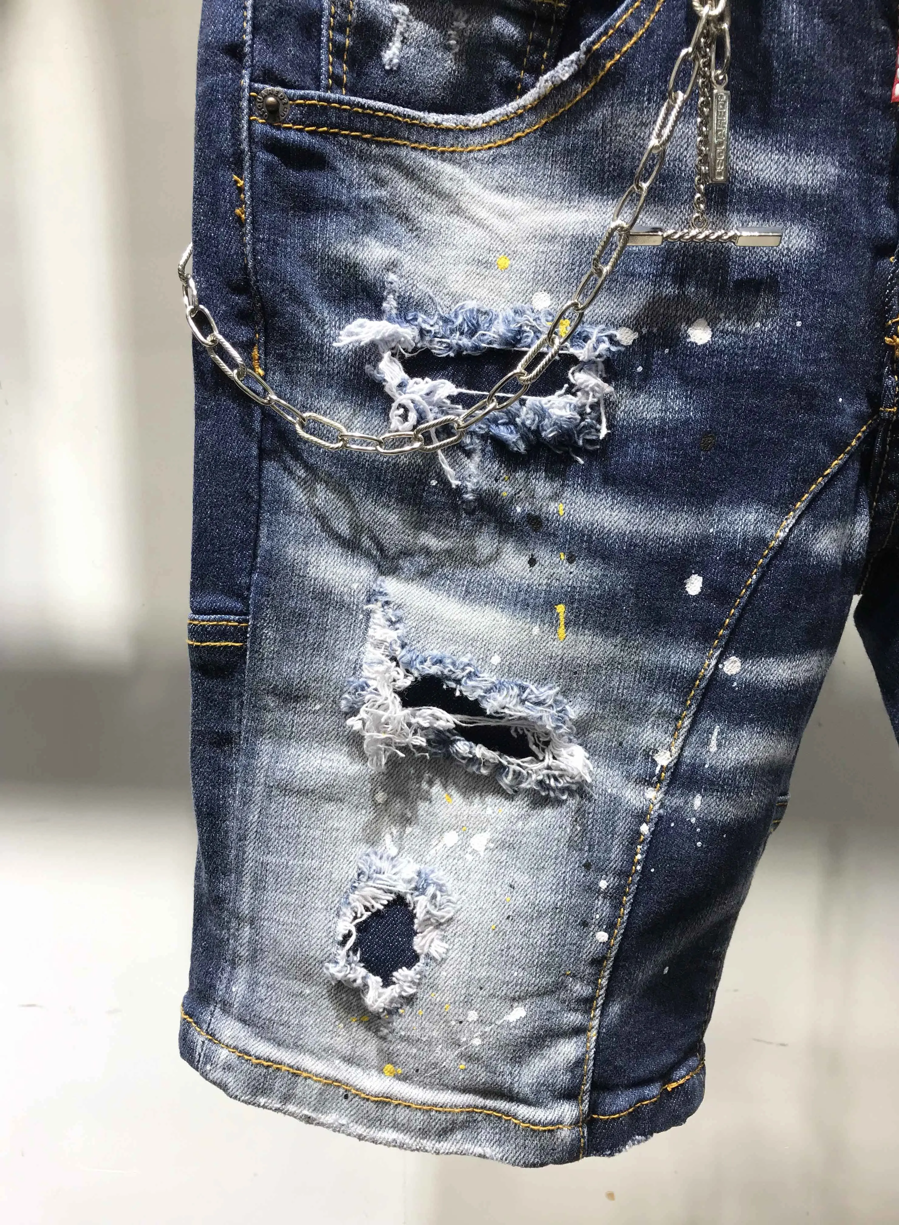 DSENQI new Men Jeans for shorts Pants Outwear Man DSQ jeans A233-1 | Мужская одежда