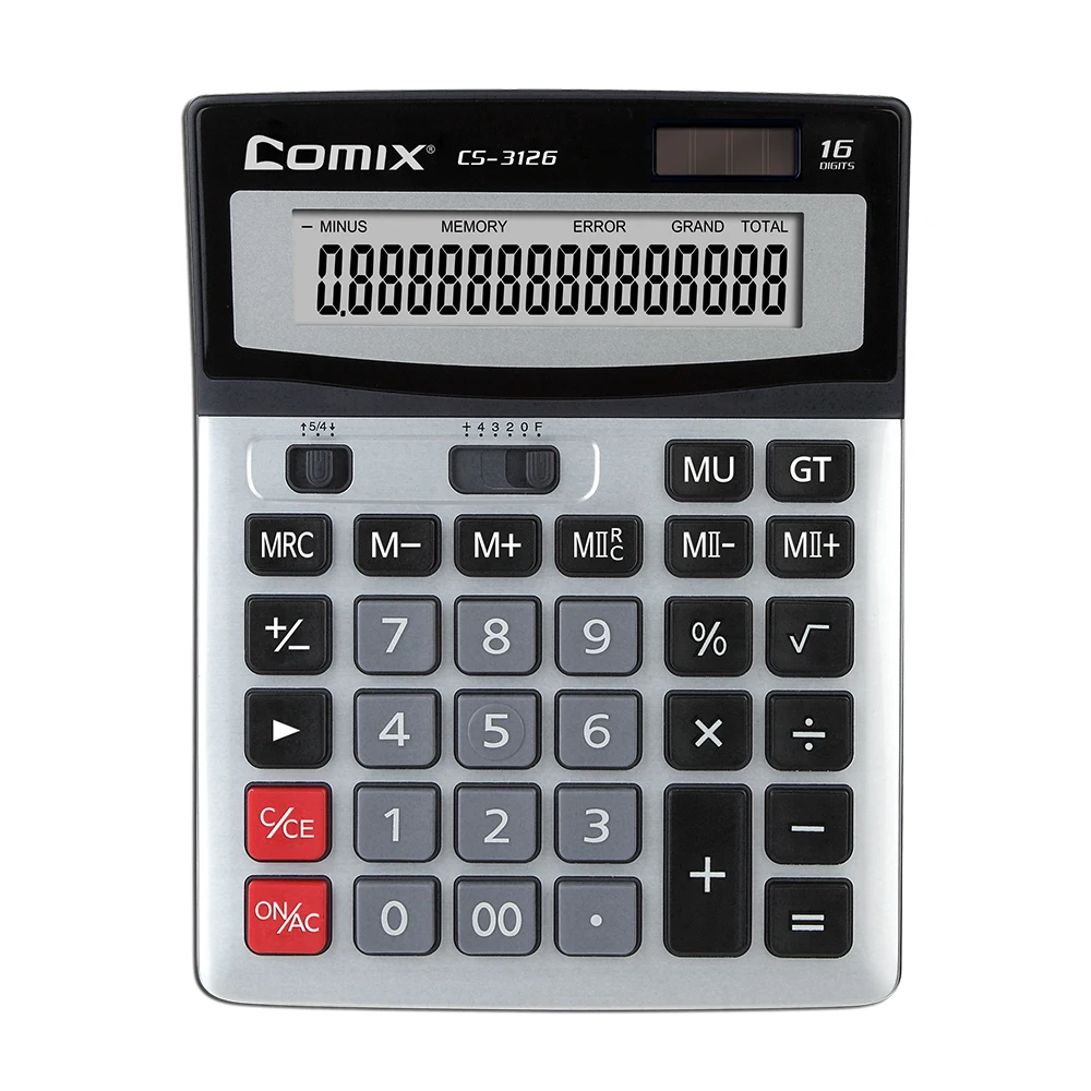 Comix 16 цифр большой экран калькулятор инвентаризация Канцелярские Товары для