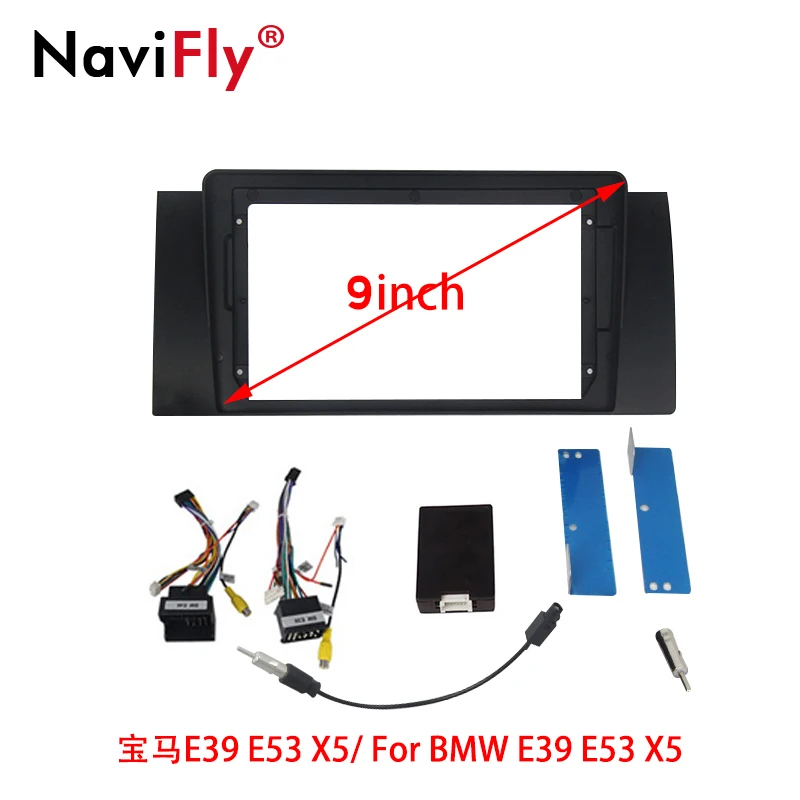 Navifly Android автомобильный GPS Радио Рамка для BMW E39 E53 5 серии X5 / E46 M3 318 320 325 330 335 E90 E91 E92