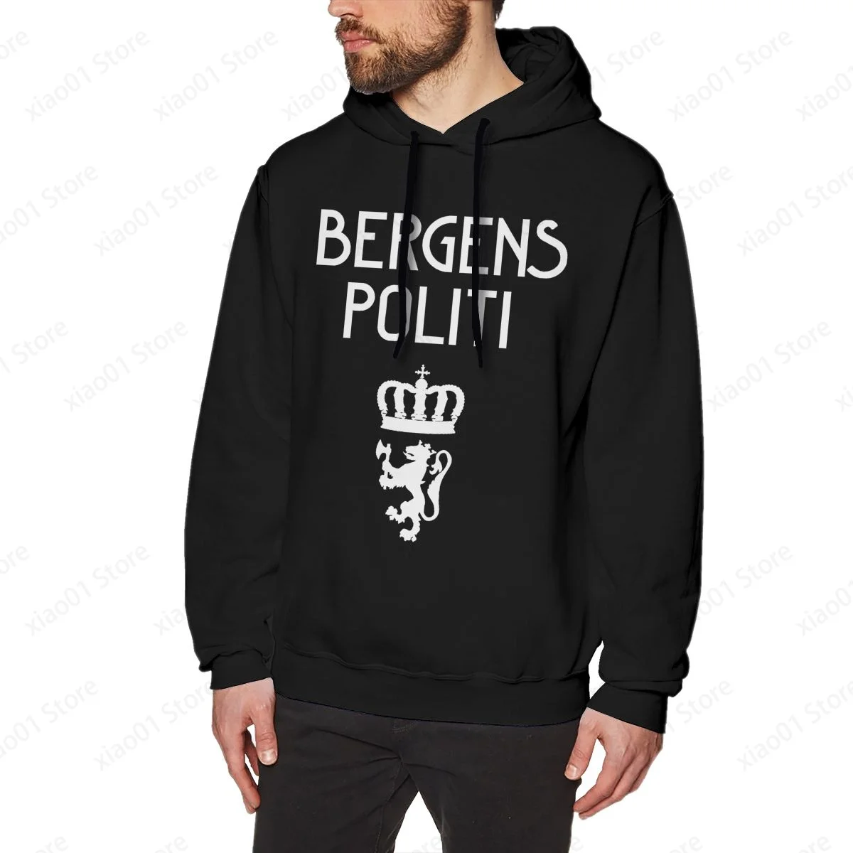 

Bergens Politi Hoodie Sweatshirts Fashion Graphics Harajuku Streetwear Hoodies