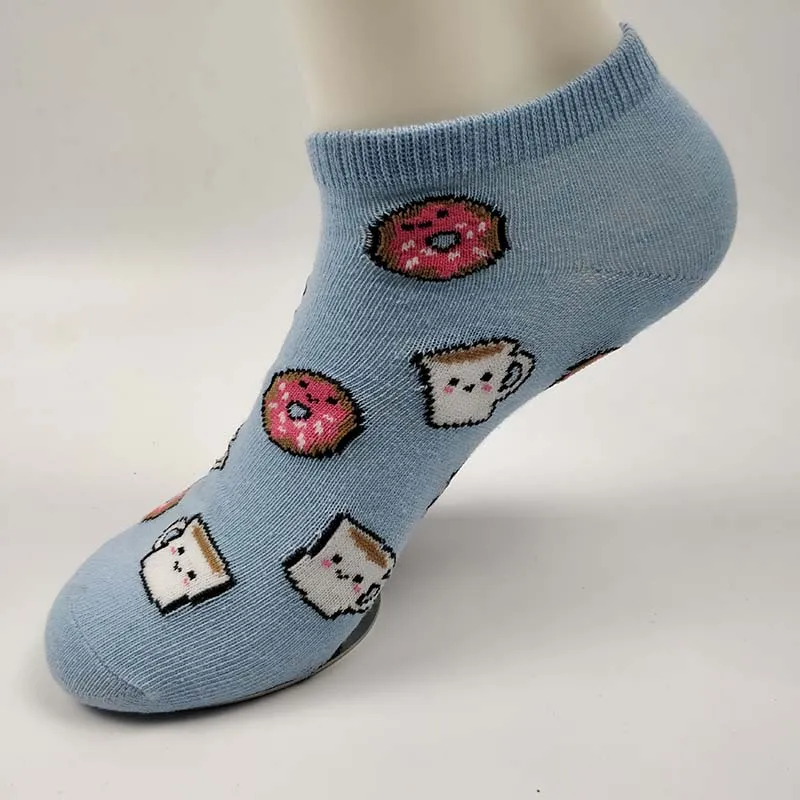 

Cute Women Short Cotton Socks Funny Rainbow Cartoon Casual Animal Colorful Warm Comfortable Socks