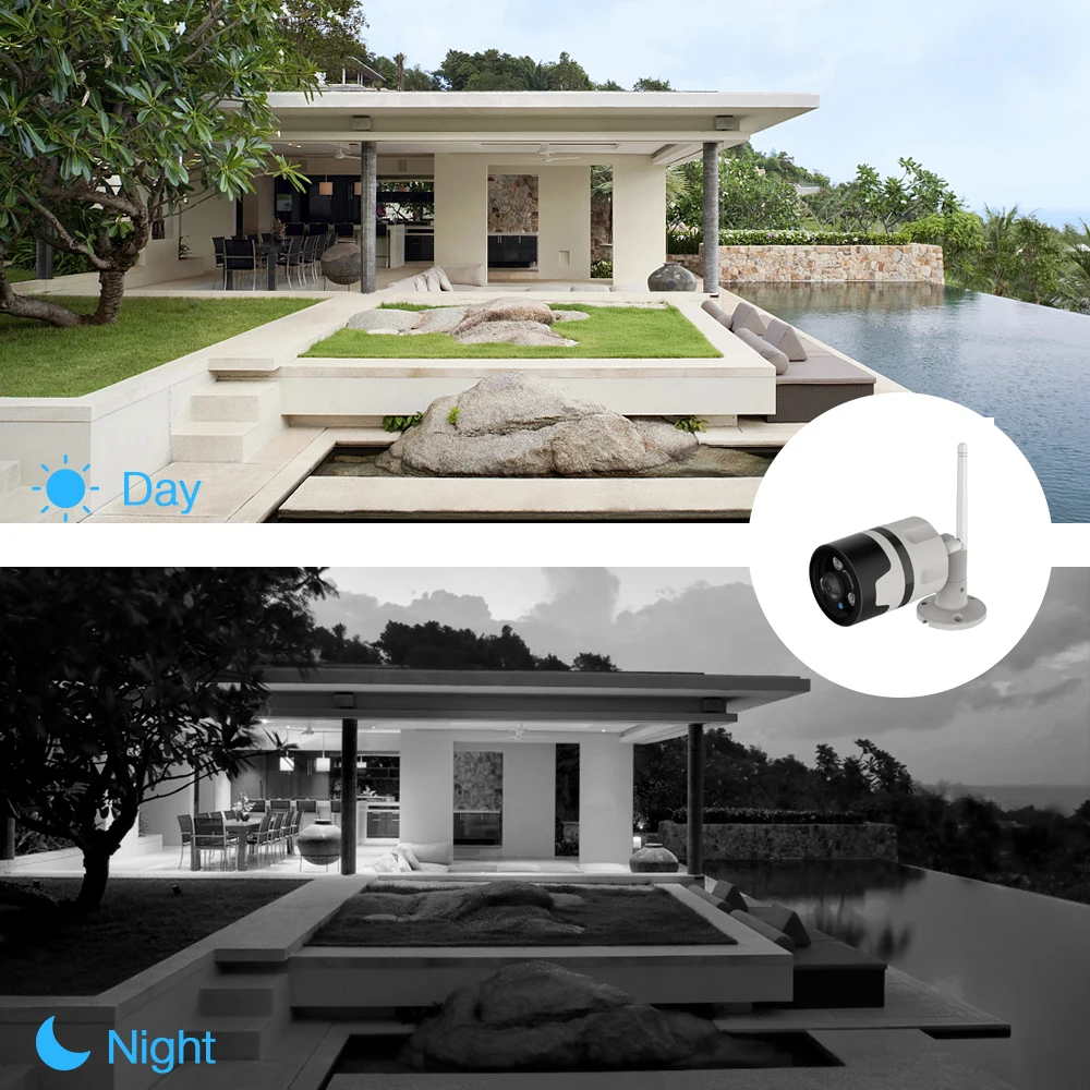 Водонепроницаемая IP камера Vstarcam IP66 1080P уличная Wi Fi с датчиком движения ночным