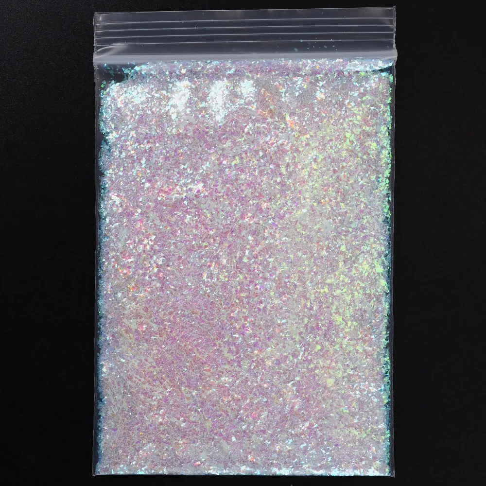 Блестящий фрагмент неправильной формы 50/г/пакет в сломанной пластиковой